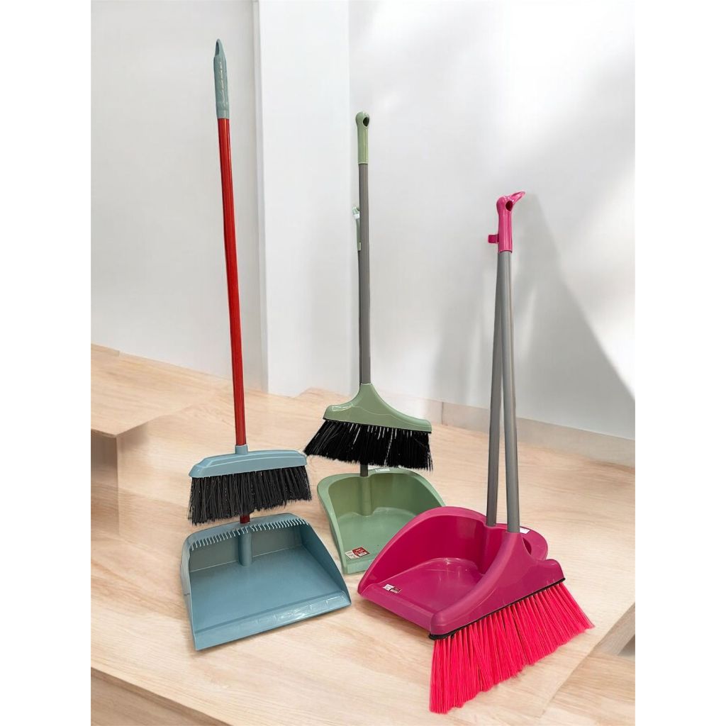 Jual Sapu Set Pengki Sapu + Serok Sampah Alat Pembersih Lantai/ Broom ...