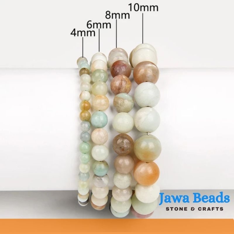Jual Gelang Batu Amazonite mix 4mm 6mm 8mm | Shopee Indonesia