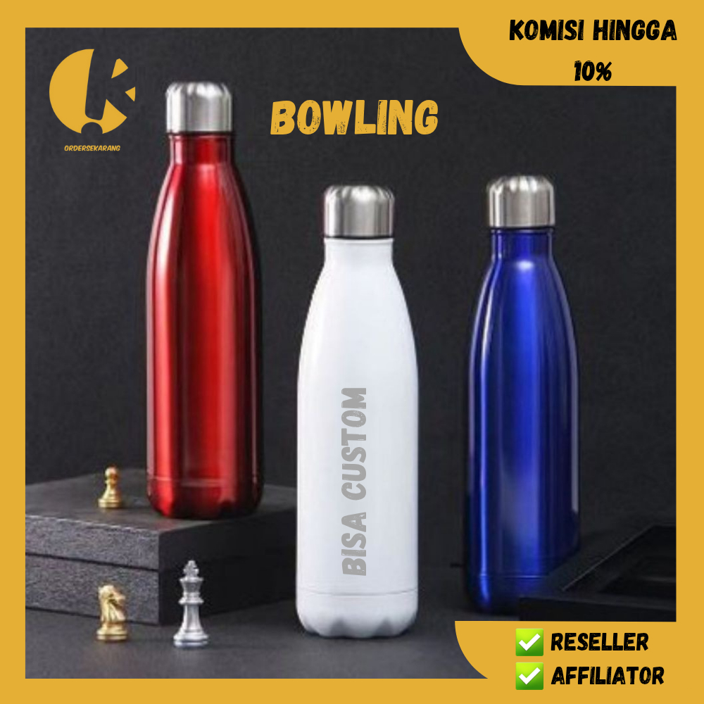 Jual TUMBLER TERMOS BOWLING TUMBLR BOTOL MINUM SOUVENIR KADO HAMPERS ...