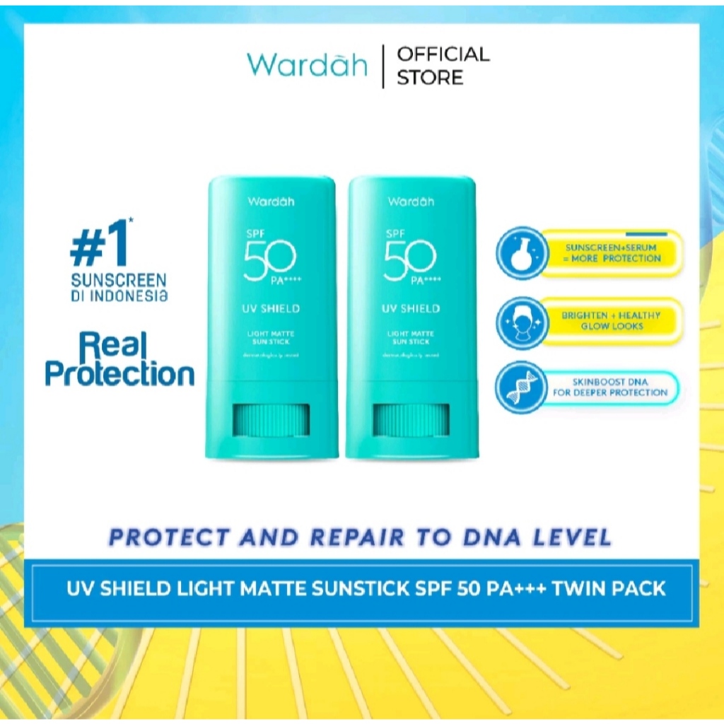Wardah UV Shield Light Matte Sun Stick 22 g main image 1
