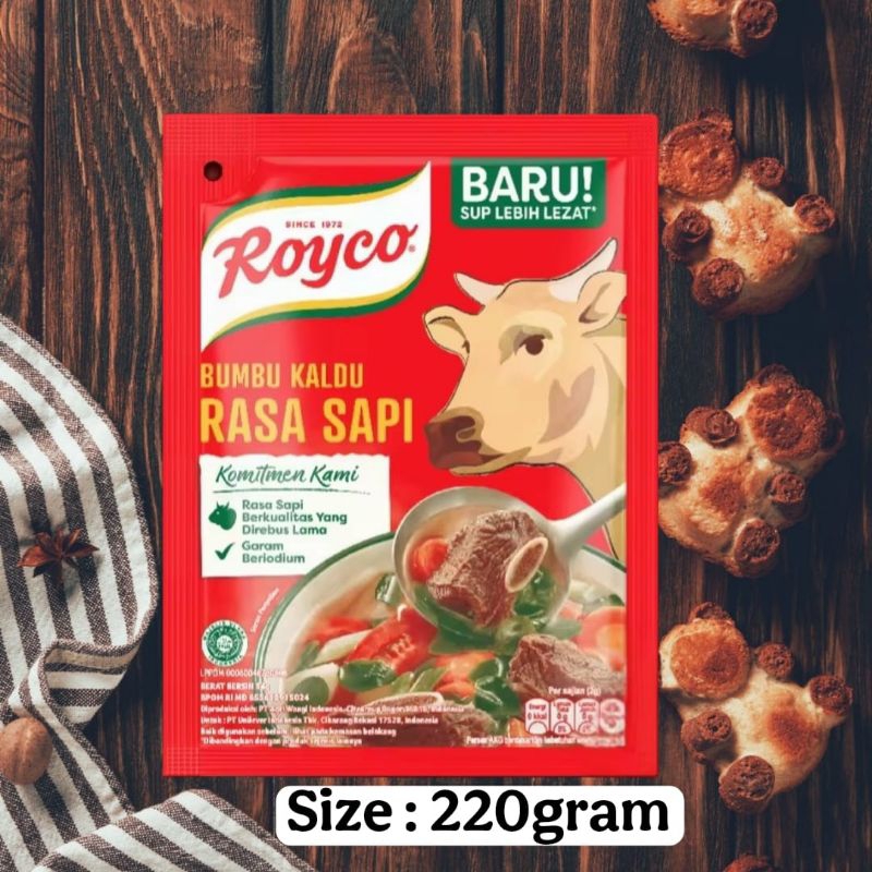 Jual Royco Bumbu Kaldu Rasa Sapi 220g | Shopee Indonesia