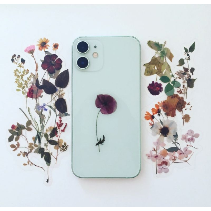 Jual 50PCS+ STICKER BUNGA KERING TRANSPARAN | FLOWERS VINYL STICKERS ...