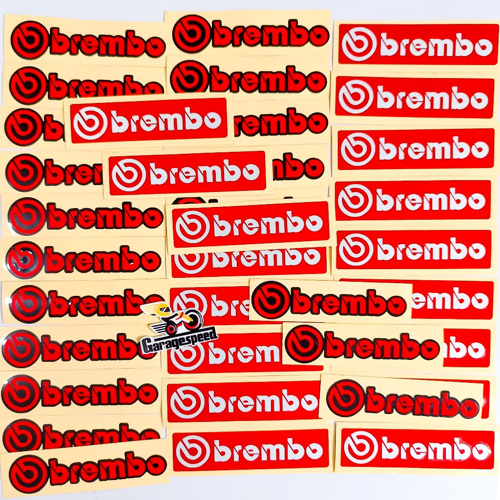 Jual STICKER STIKER RACING LOGO BREMBO PRINT ORIGINAL BREMBO TIMBUL ...