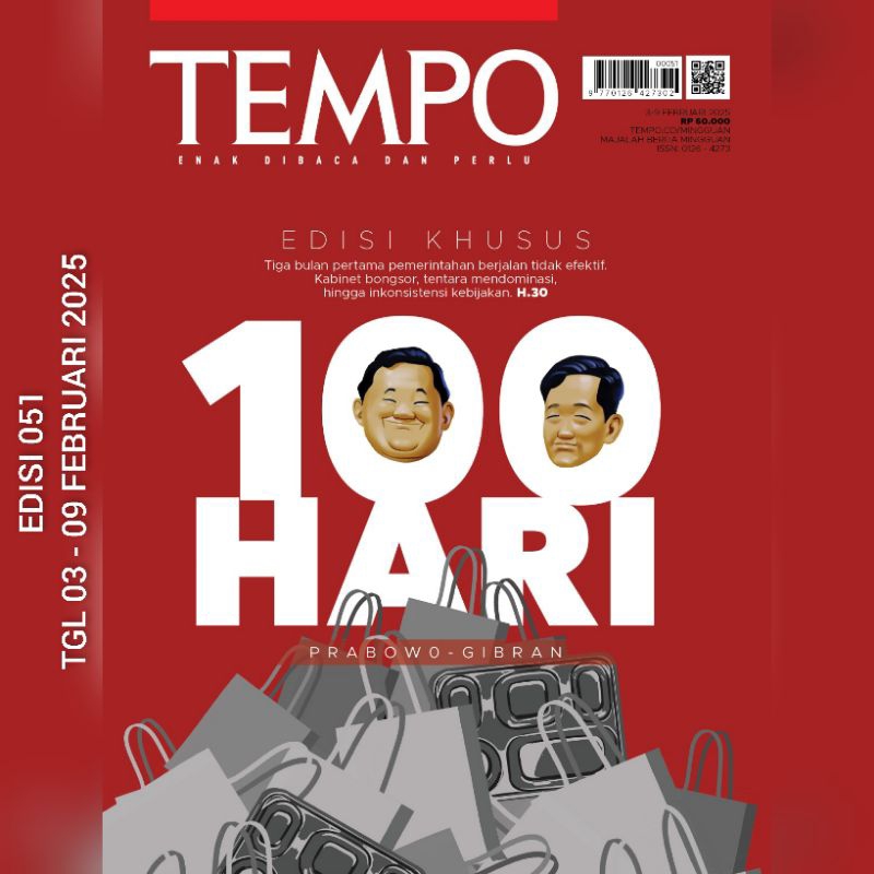 Jual MAJALAH TEMPO EDISI FEBRUARI 2025 | Shopee Indonesia