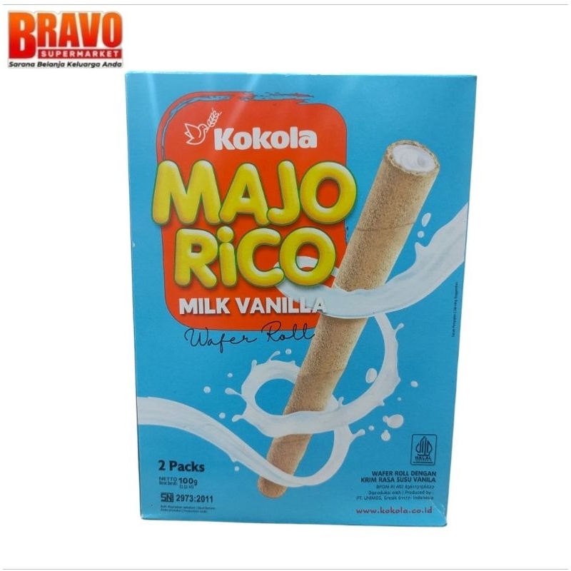 Jual Kokola Majo Rico Wafer Roll 100g | Shopee Indonesia