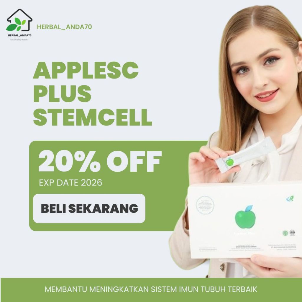Jual 1 Box Biogreen Science AppleSc Plus Apple Stemcell with Snow Algae ...