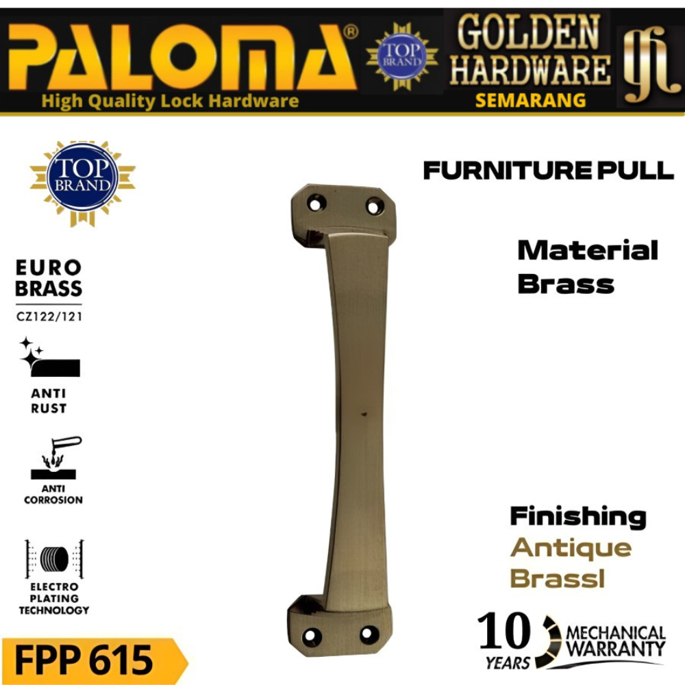 Jual PALOMA FPP 615 CASTLE 170MM TARIKAN HANDLE LACI/LEMARI/JENDELA ...