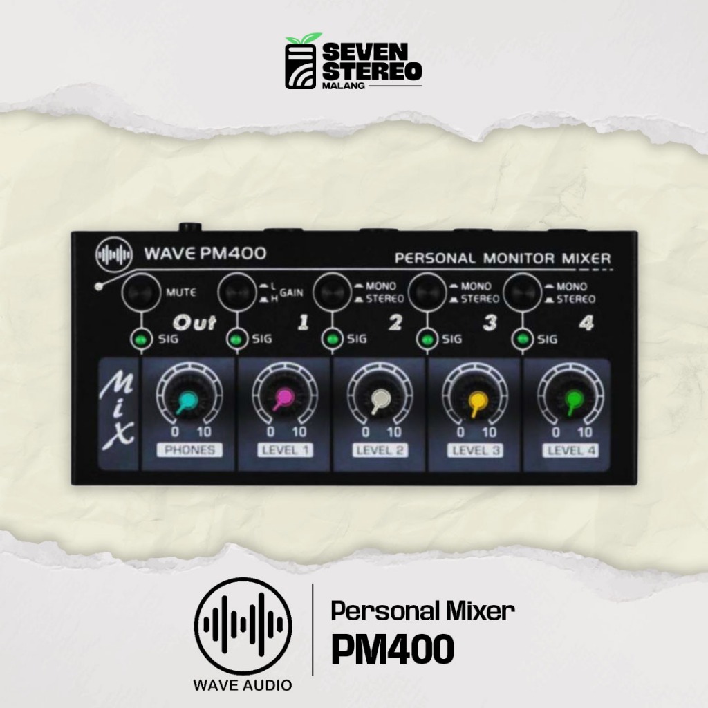 Jual Wave PM400 PM 400 Personal Portable Monitor Mixer stage mini in ...