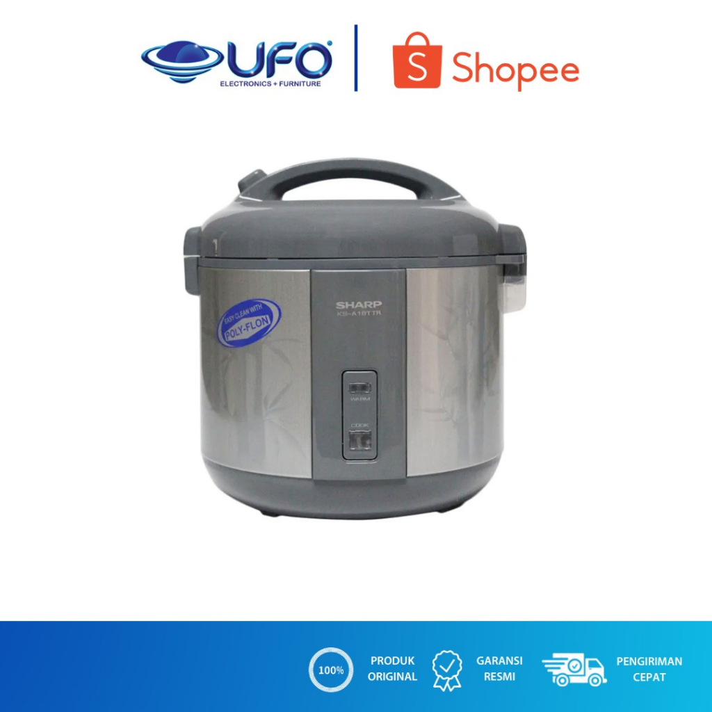 Jual SHARP RICE COOKER 1.8 LITER KSA18TTR | Shopee Indonesia