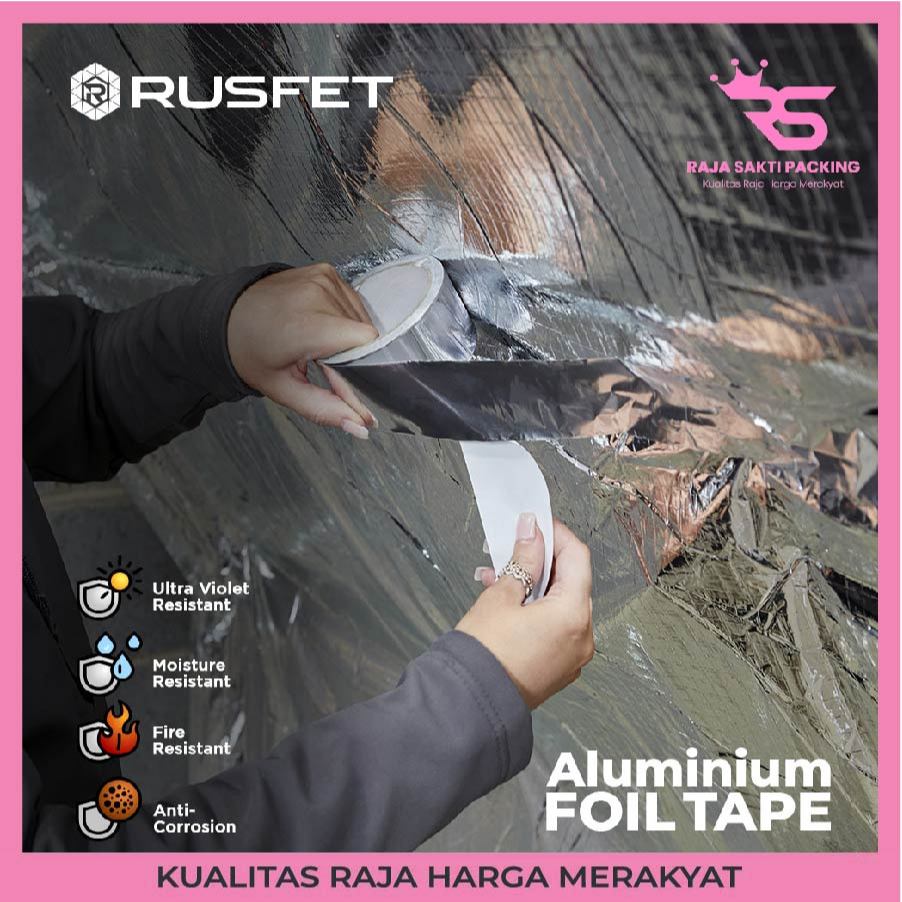 Jual Lakban Alumunium Aluminium Foil Tape Isolasi Silver Waterproof ...