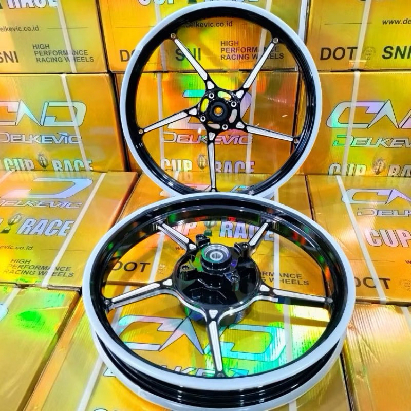 Jual VELG DELKEVIC D55 NEW 185/215 RING 17 NINJA R NINJA SS DND D 55 ...