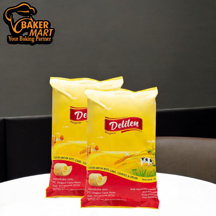 Jual Delilen Margarine Butter Replacer / Margarin 1 Kg | Shopee Indonesia