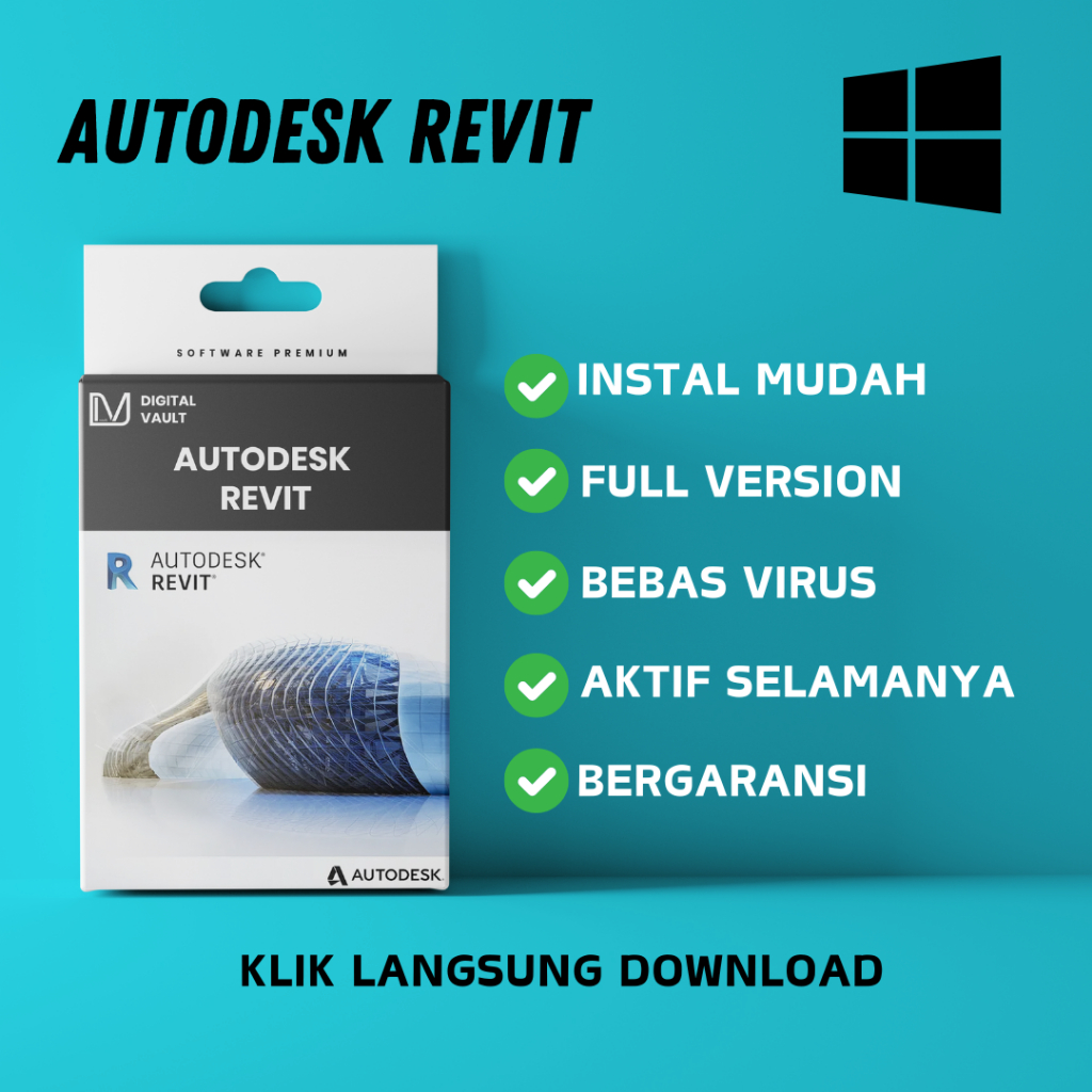 Jual (WIN) Autodesk Revit 2025.4 Full Version Life time Bergaansi ...