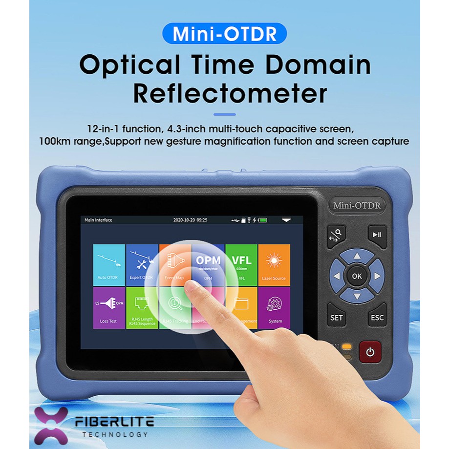 Jual Smart Mini Fiber Optic OTDR Touchscreen / OTDR AUA-800 Premium ...