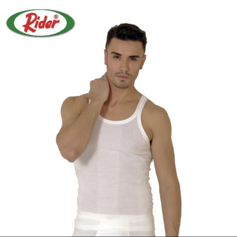 Jual SINGLET RIDER Classic Pria R 123 B Putih | Shopee Indonesia