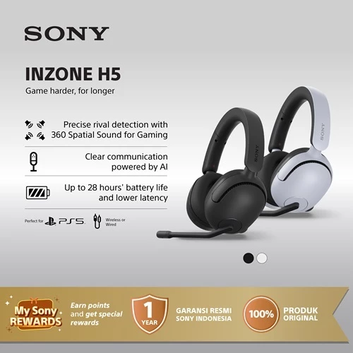 SONY INZONE H5 Wireless Gaming Headset