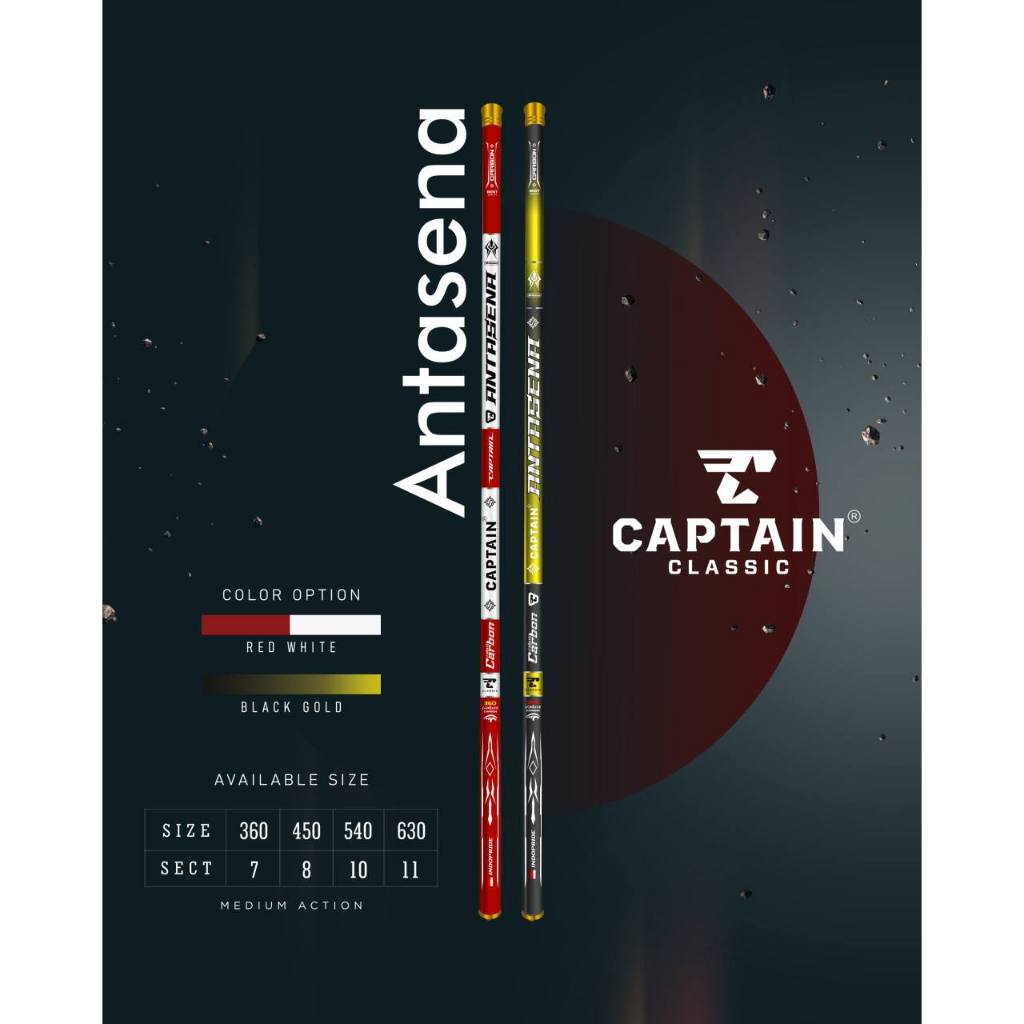 Jual POLE / TEGEK CAPTAIN CLASSIC ANTASENA BATIK WRAP CARBON | Shopee ...