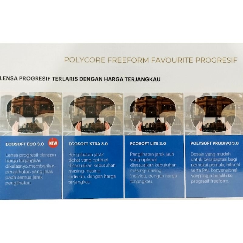 Jual Lensa Progressive Polycore Indent (produksi Laboratorium) | Shopee ...