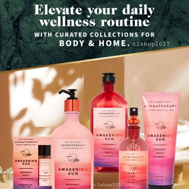 Jual AWAKENING SUN AROMATHERAPY BATH AND BODY WORKS BBW | Shopee Indonesia
