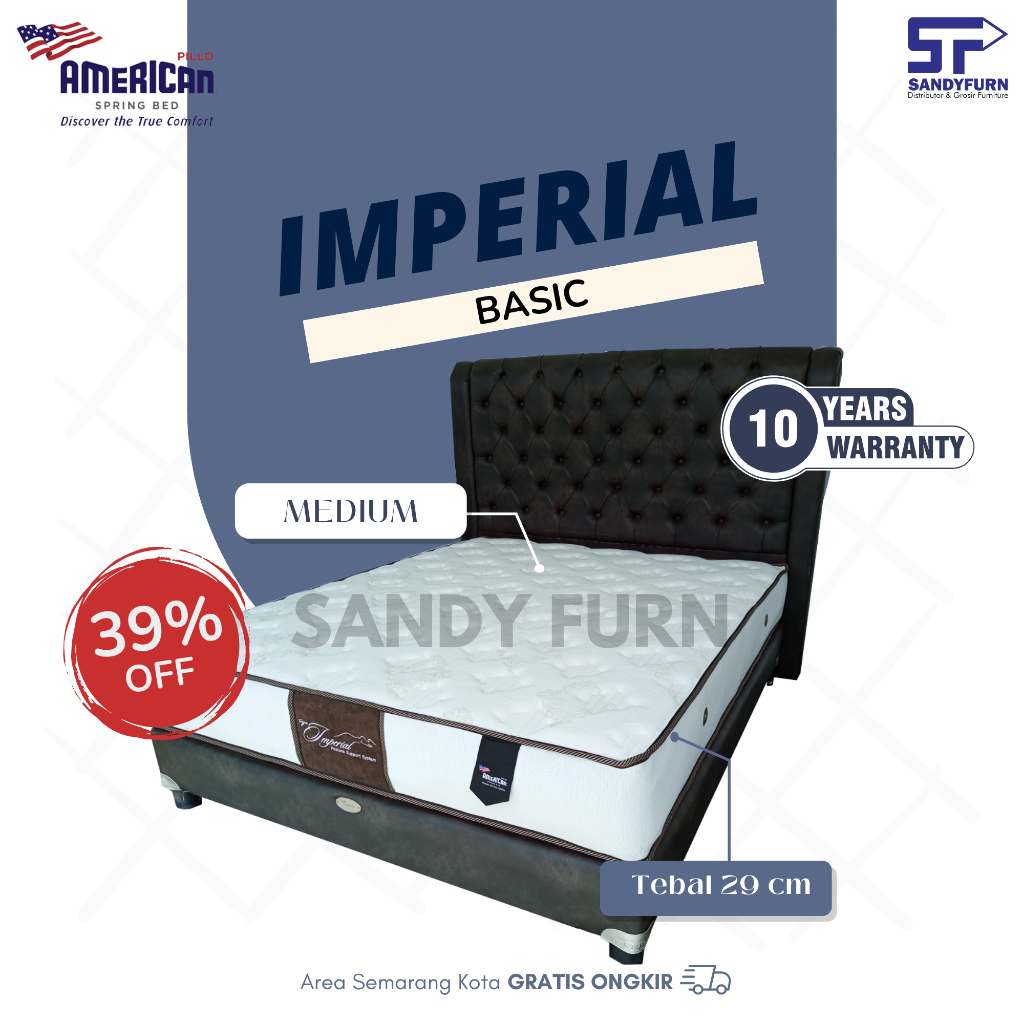 Jual American Pillo Springbed Imperial Basic | Shopee Indonesia