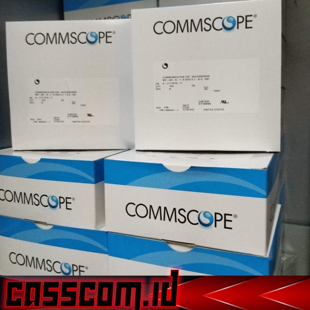 Jual Connector LAN RJ45 Cat6 COMMSCOPE resmi original Cat.6 | Shopee ...