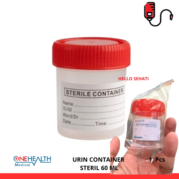 Jual Urine Container Steril Wadah Urin 60ml Onehealth 1 Pcs | Shopee ...