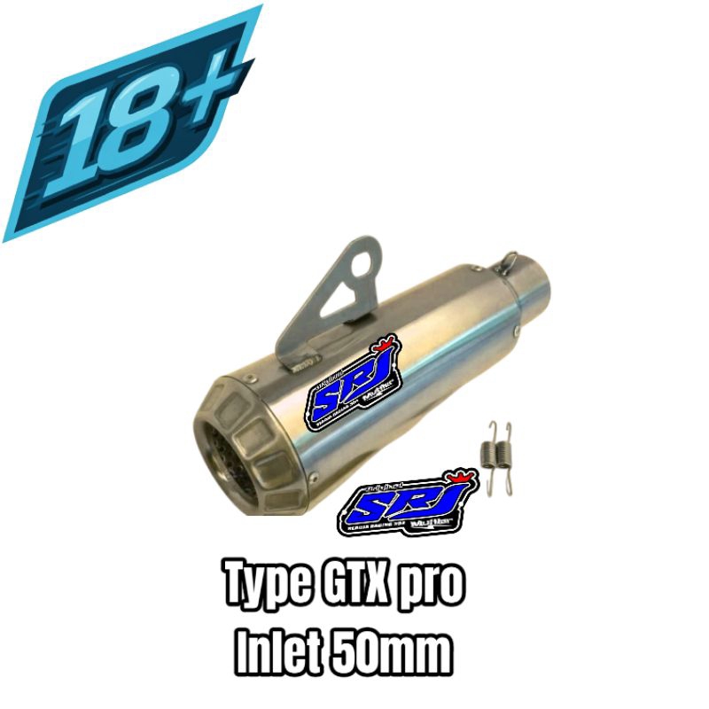 Jual terlaris slincer knalpot srj racing 354 universal type GTX pro ...