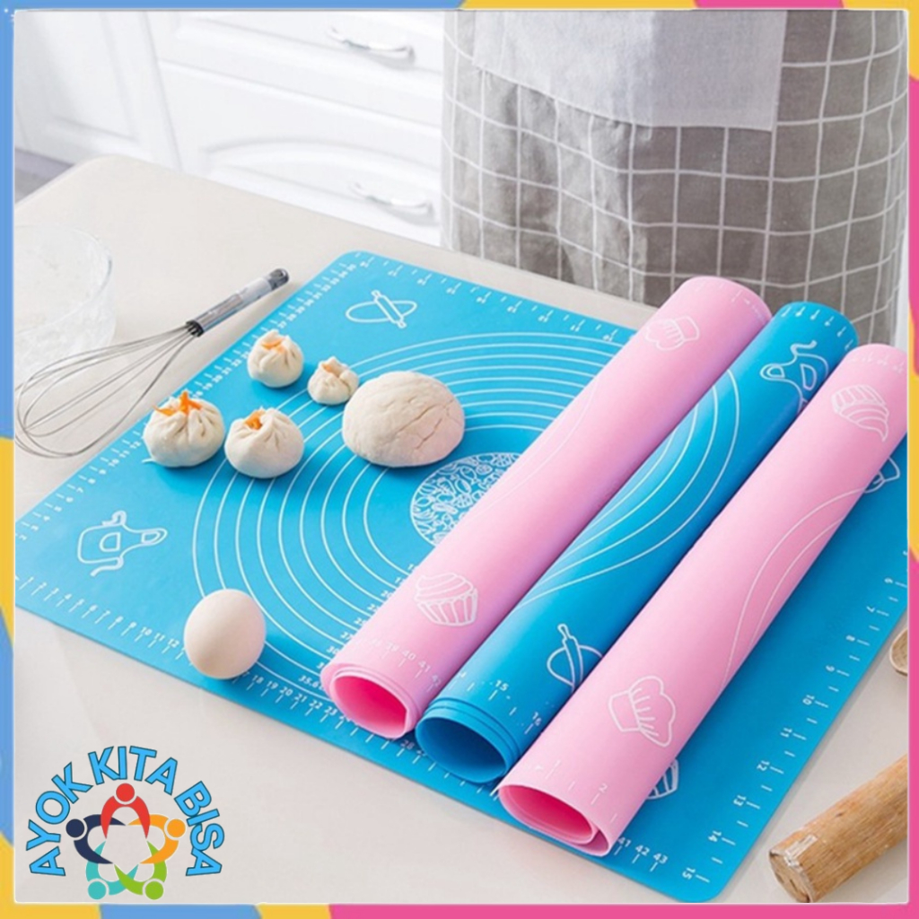Jual AKB Alas Adonan Tatakan Rolling dengan Silikon Anti-Lengket Baking ...