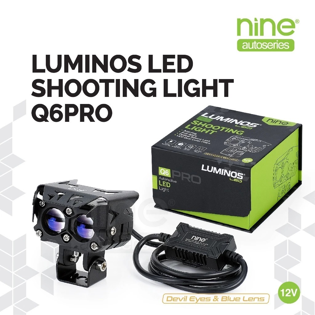 Jual LUMINOS LED Lampu Tembak 2 Mata SQL Sorot Mini Laser Devil Eye ...