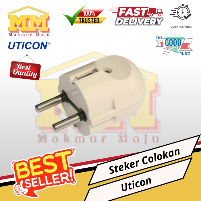 Jual Steker Bulat Uticon Colokan Listrik | Shopee Indonesia