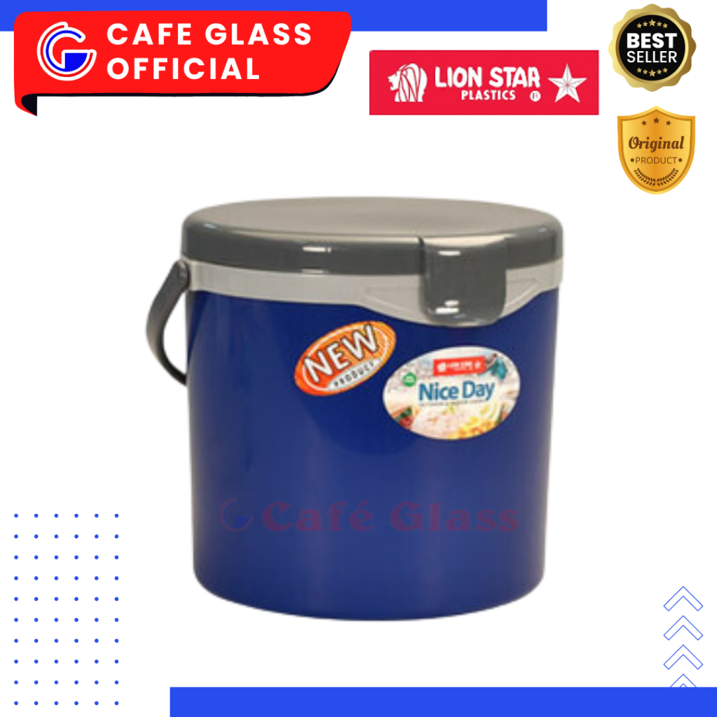 Rice Bucket Hanami 12.5 Liter - Termos Nasi Hanami Lion Star - Wadah Nasi Plastik I-22