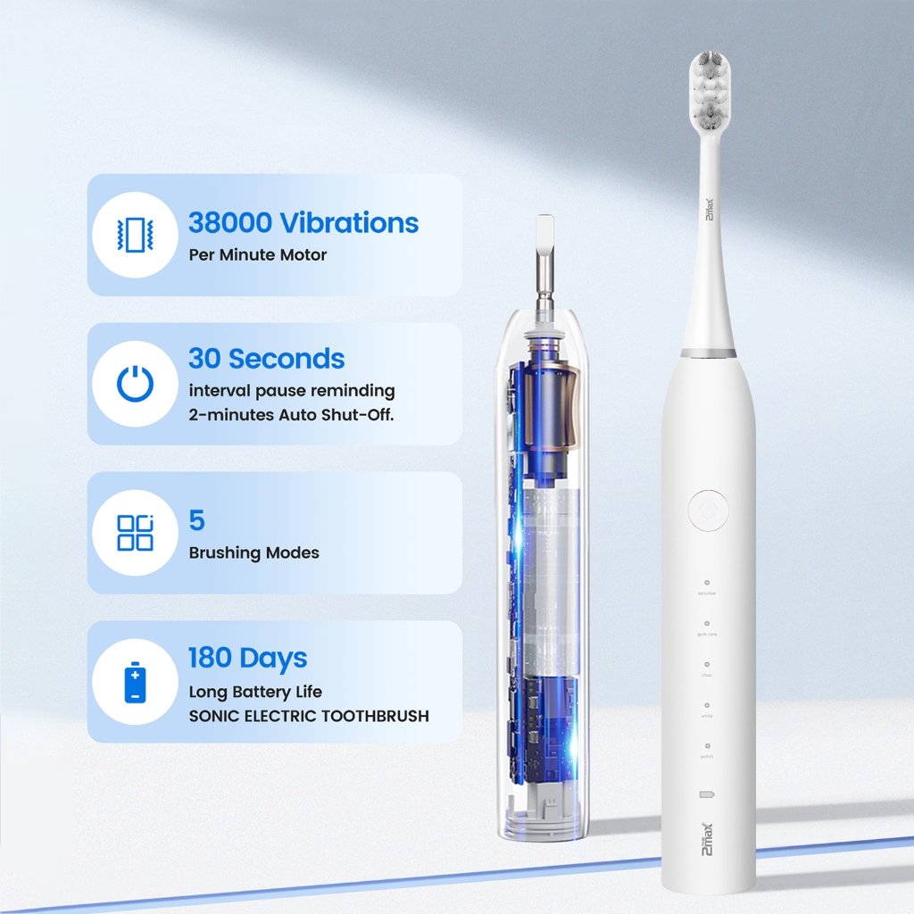 Jual 2 The Max Professional Ultimate Shine Sonic Electric Toothbrush ...