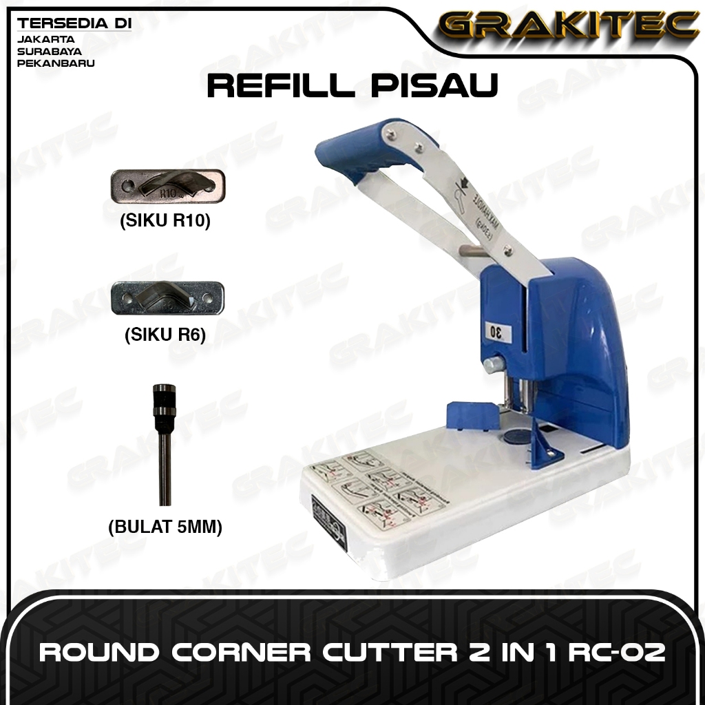 Jual Refill Pisau Mesin Potong Siku Round Corner RC 02 & GC 01 | Shopee ...