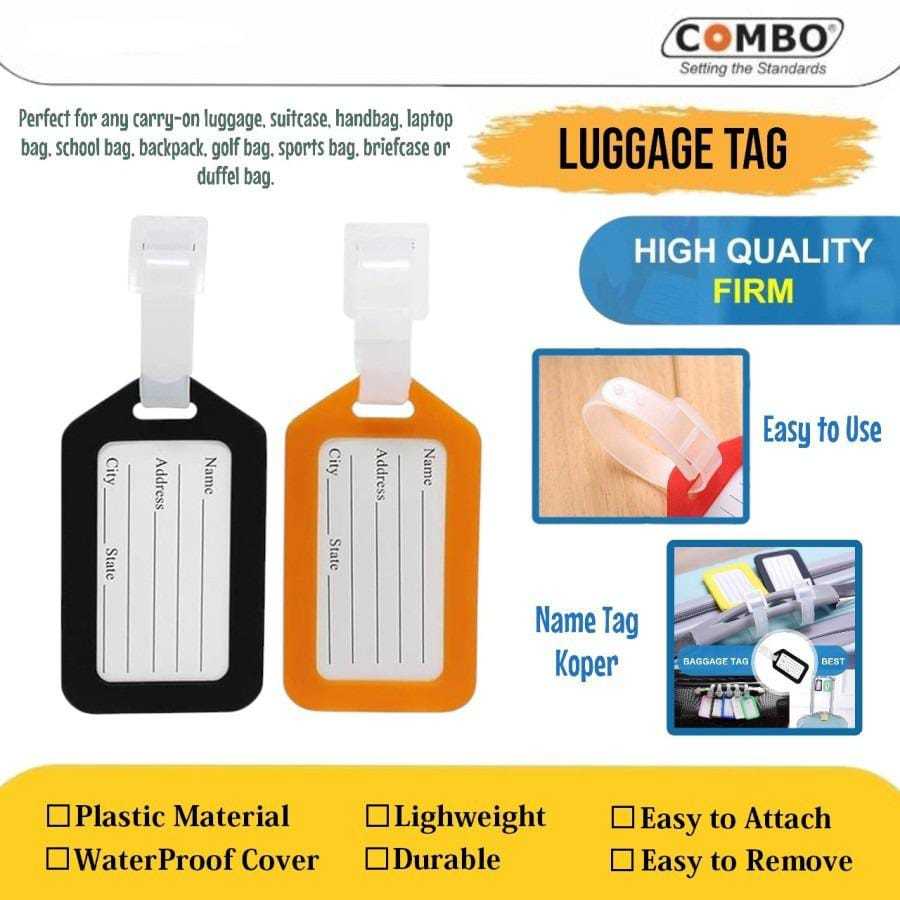 Jual Name Tag Koper / Tag Luggage / Luggage Tag Plastik / Tag Gantungan ...