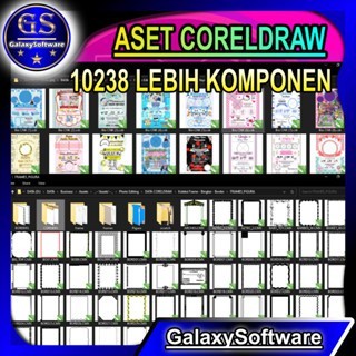Jual Aset Library Corel draw 10238 Lebih Komponen desain grafis ...