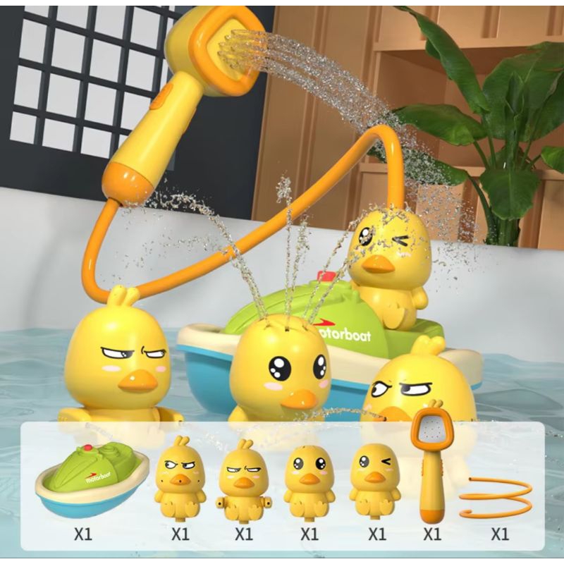 Jual Mainan Mandi Bebek Semprot Air / Duck Sprinkler Shower / Fountain ...