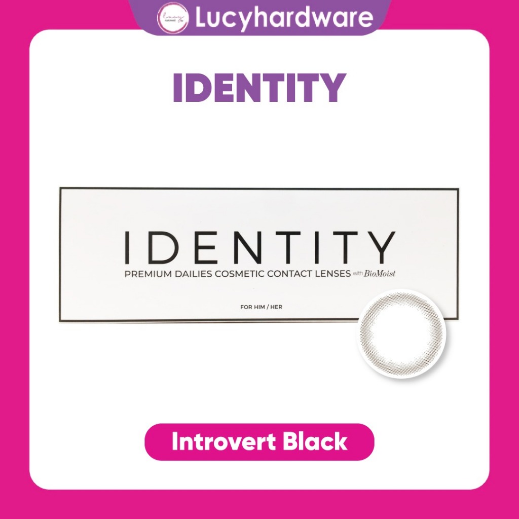 Jual Identity Introvert Black With Biomoist Softlens Natural Color ...