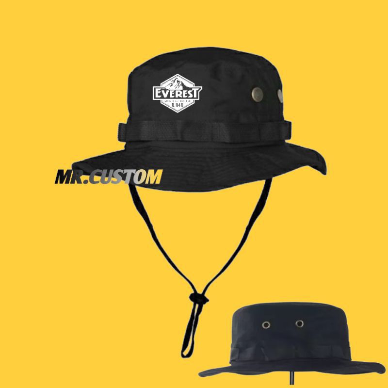 Jual TOPI RIMBA GUNUNG OUTDOOR EVEREST HIKING CAMPING HAT TALI PREMIUM ...