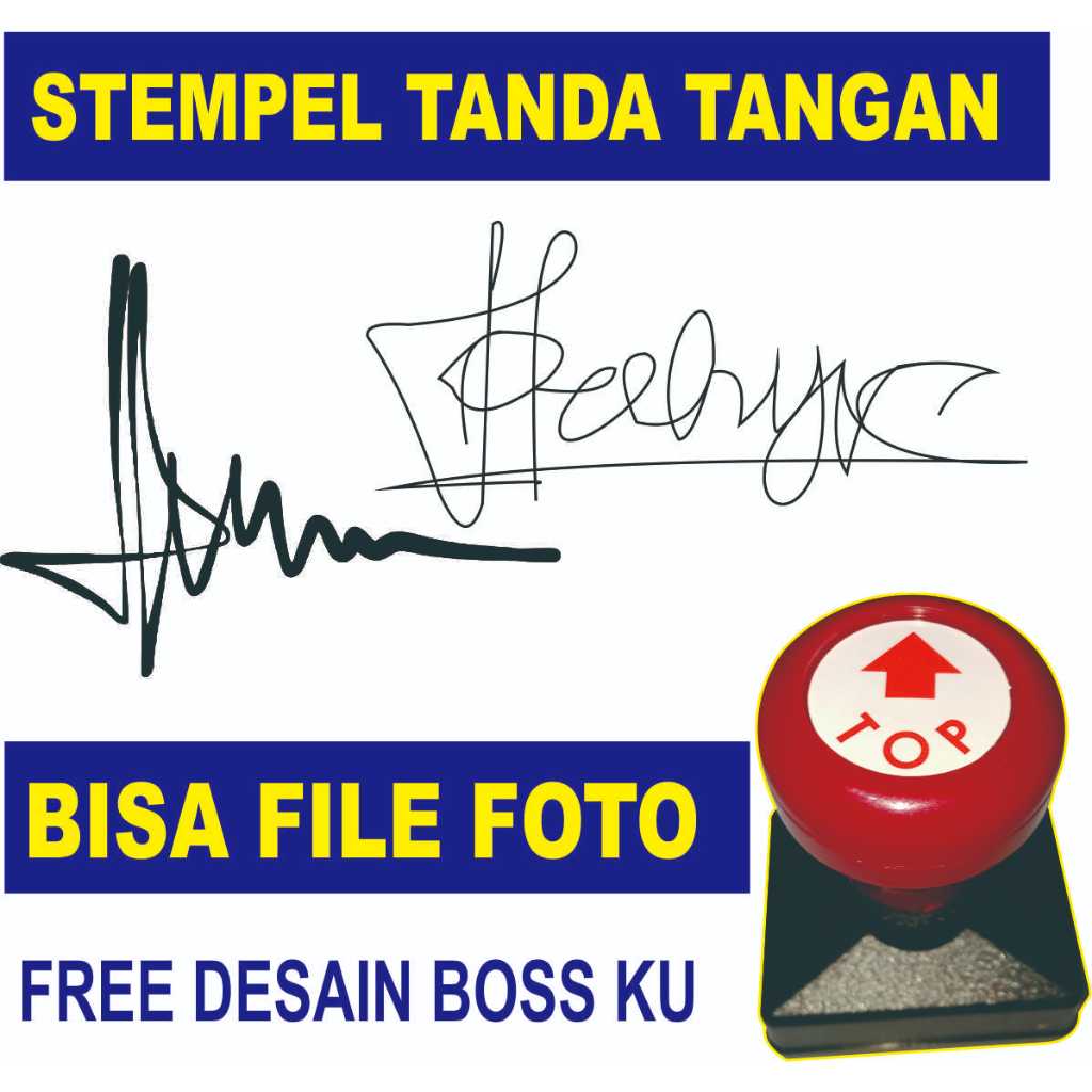 Jual Stempel Tanda Tangan Bisa File Foto | Shopee Indonesia