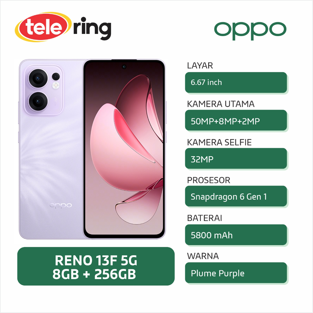 Jual HP OPPO RENO 13F 5G 8/256GB | Shopee Indonesia