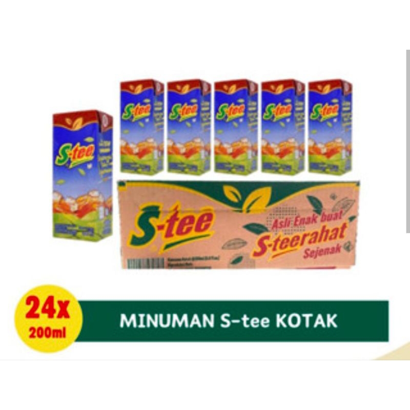 Jual STEE KOTAK 200 ML 200ML (1DUS ISI 24PCS) / STEE BOTOL 390 ML / TEH ...