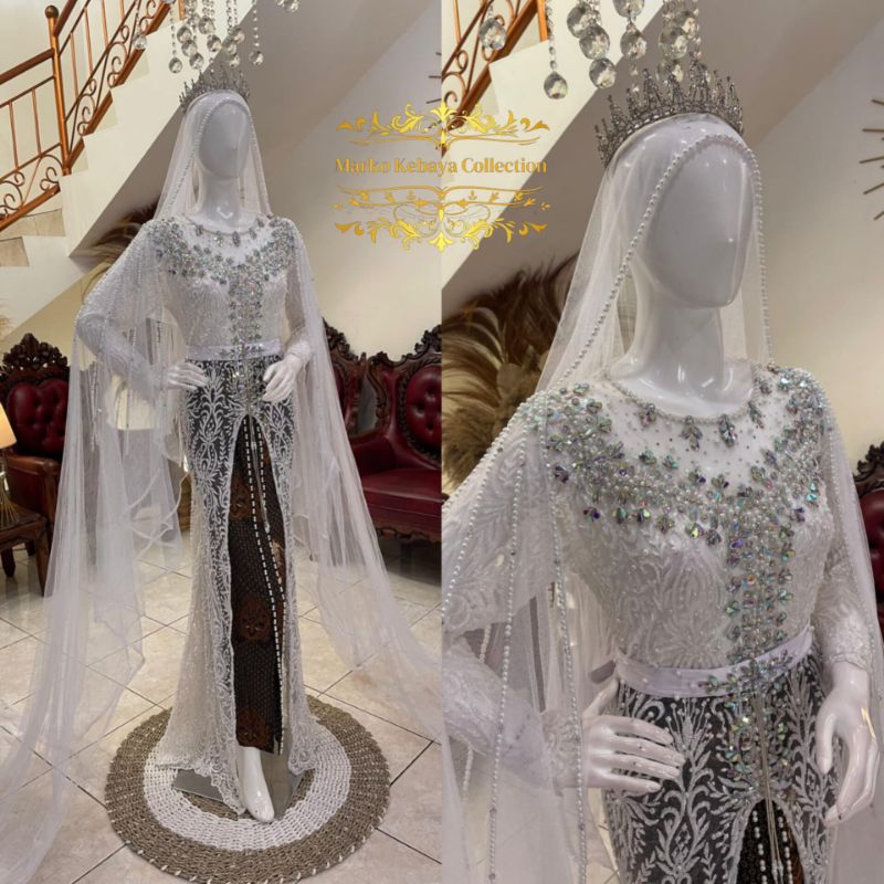 Jual Kebaya pengantin | kebaya pengantin akad | kebaya akad full payet ...