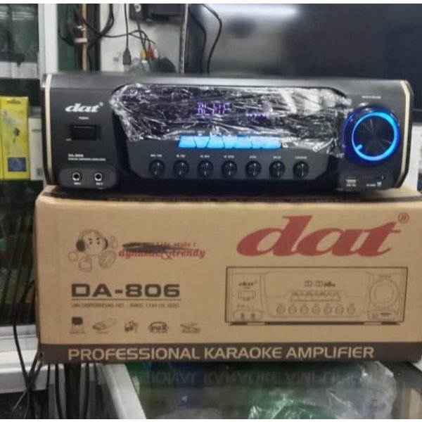 Jual Amplifier DAT DA 806 Power Amplifier Karaoke Bluetooth Equaliser ...
