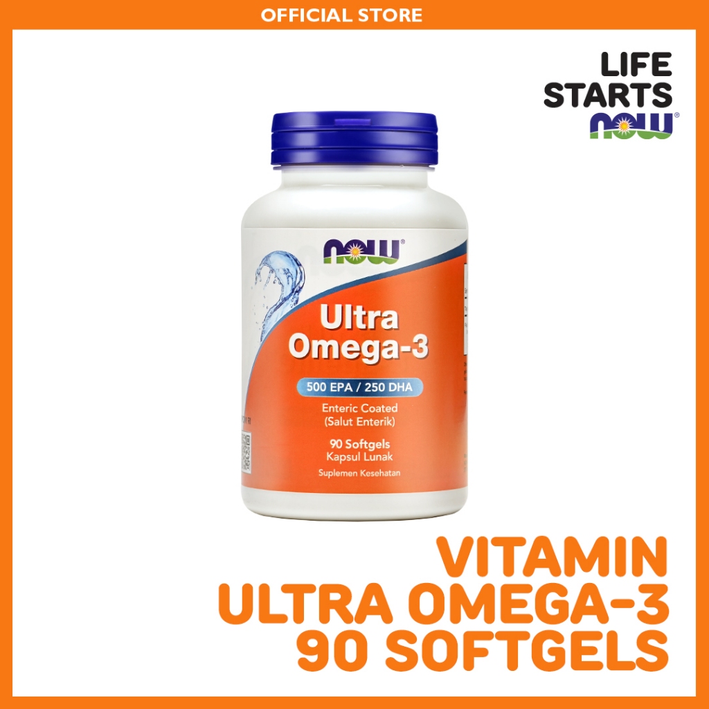 Jual NOW Ultra Omega 3 Fish OIl - 90 Softgels | Shopee Indonesia