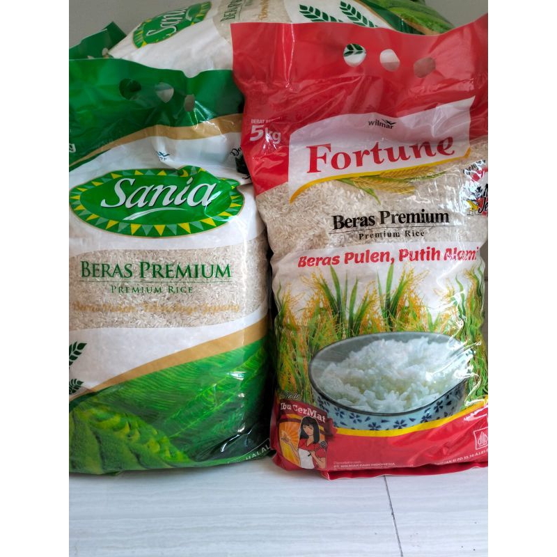Jual Beras Sania Fortune Kemasan 5kg | Shopee Indonesia