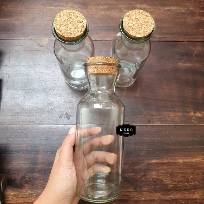 Jual Carafe 500ml with Cork Lid / Botol Karaf / Botol Cocktail / Botol ...