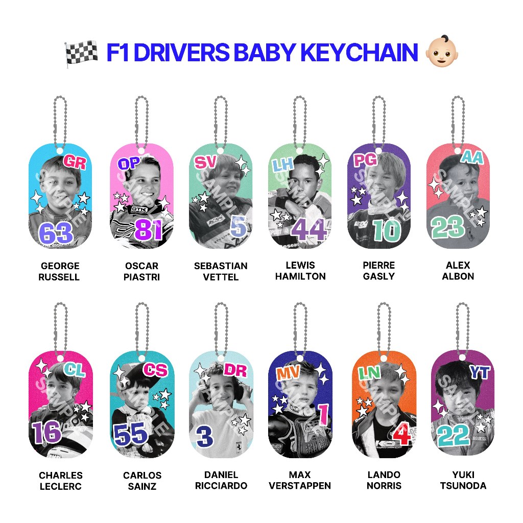 Jual F1 Drivers Baby Keychain | Shopee Indonesia