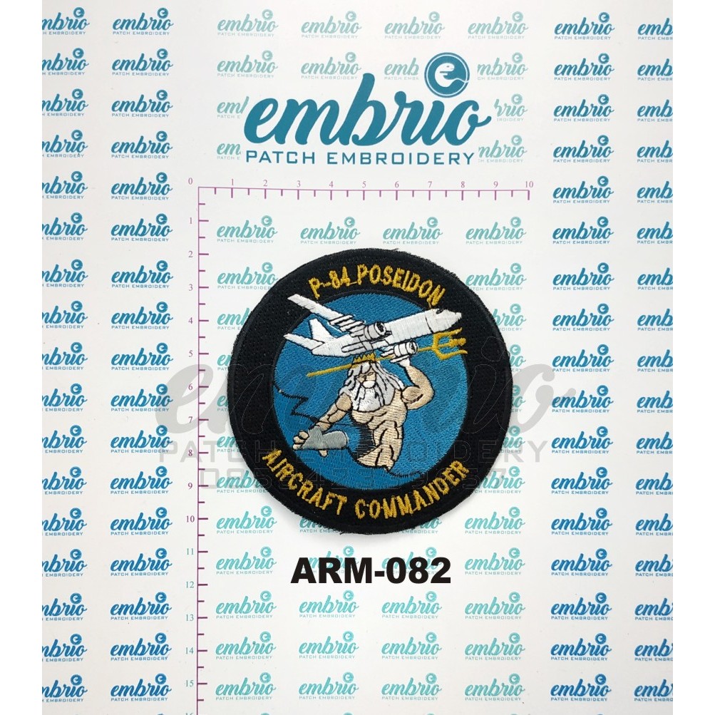 Jual ARM-082 Patch P-8A POSEIDON AIRCRAFT COMMANDER P-84 P 8A 84 US ...