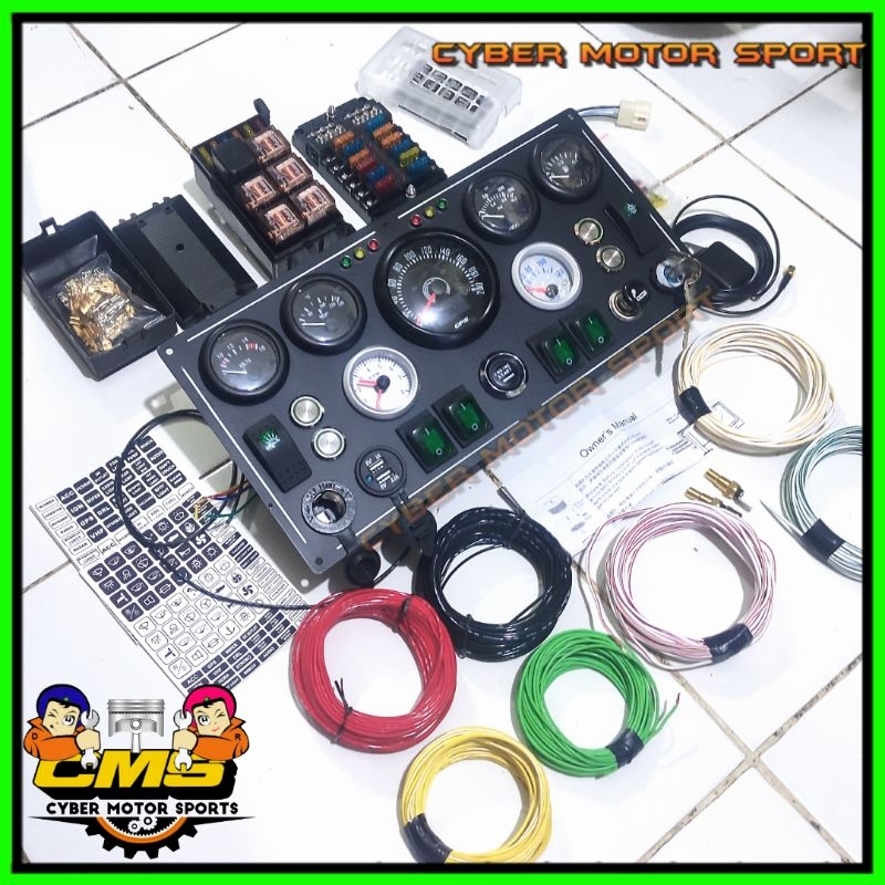Jual Gauge indikator dashboard universal. speedometer display meteran ...