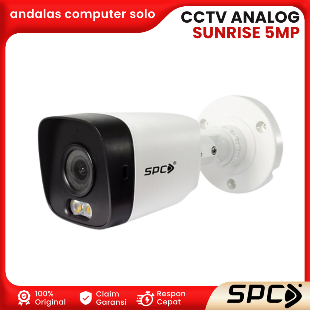 Jual CCTV ANALOG KAMERA CCTV SPC SUNRISE 5MP INDOOR OUTDOOR FULL